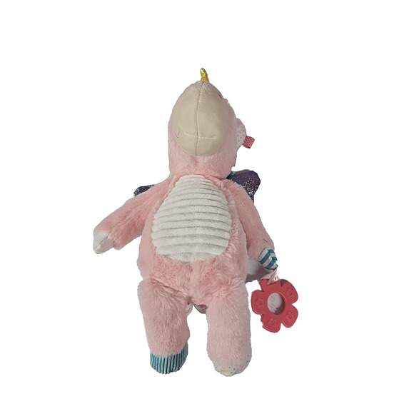 Make Believe Ideas 2021 Unicorn Pink Stuffed Animal Toy Rattle Teether 14 Inch - Picture 9 of 13